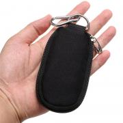 Hipiwe Essential Oil Key Chain Carrying Case - Holds 10 5/8 Dram (2 ml) Vials Bottles - Portable Essential Oils Keychain Pouch Kit Travel Bag for Oil Bottles (Black) 
